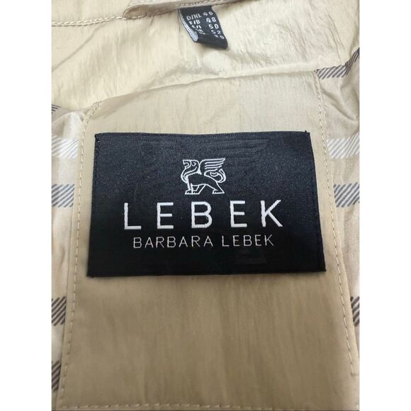 Barbara Lebek Women’s Lightweight Trench Coat Beige Belted Size 16 See Notes - Picture 13 of 16